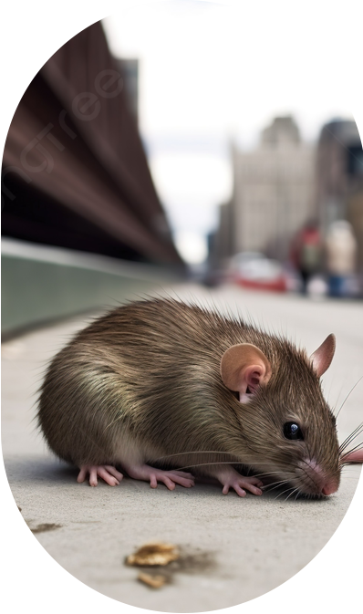 pngtree an image of a brown rat near a city street picture image 3104753